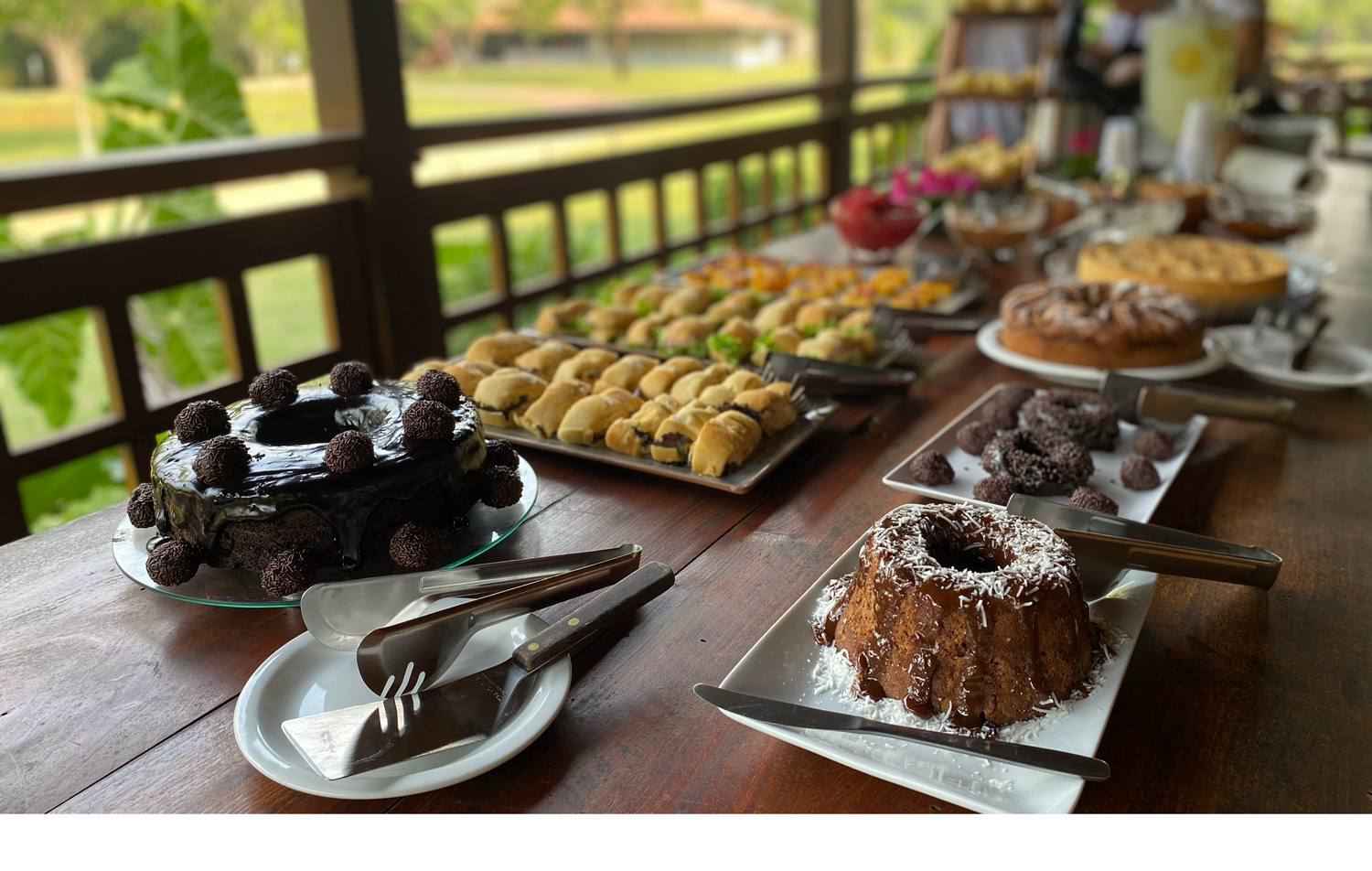 Coffee break e lanches da tarde no Parque Ecológico Rio Formoso